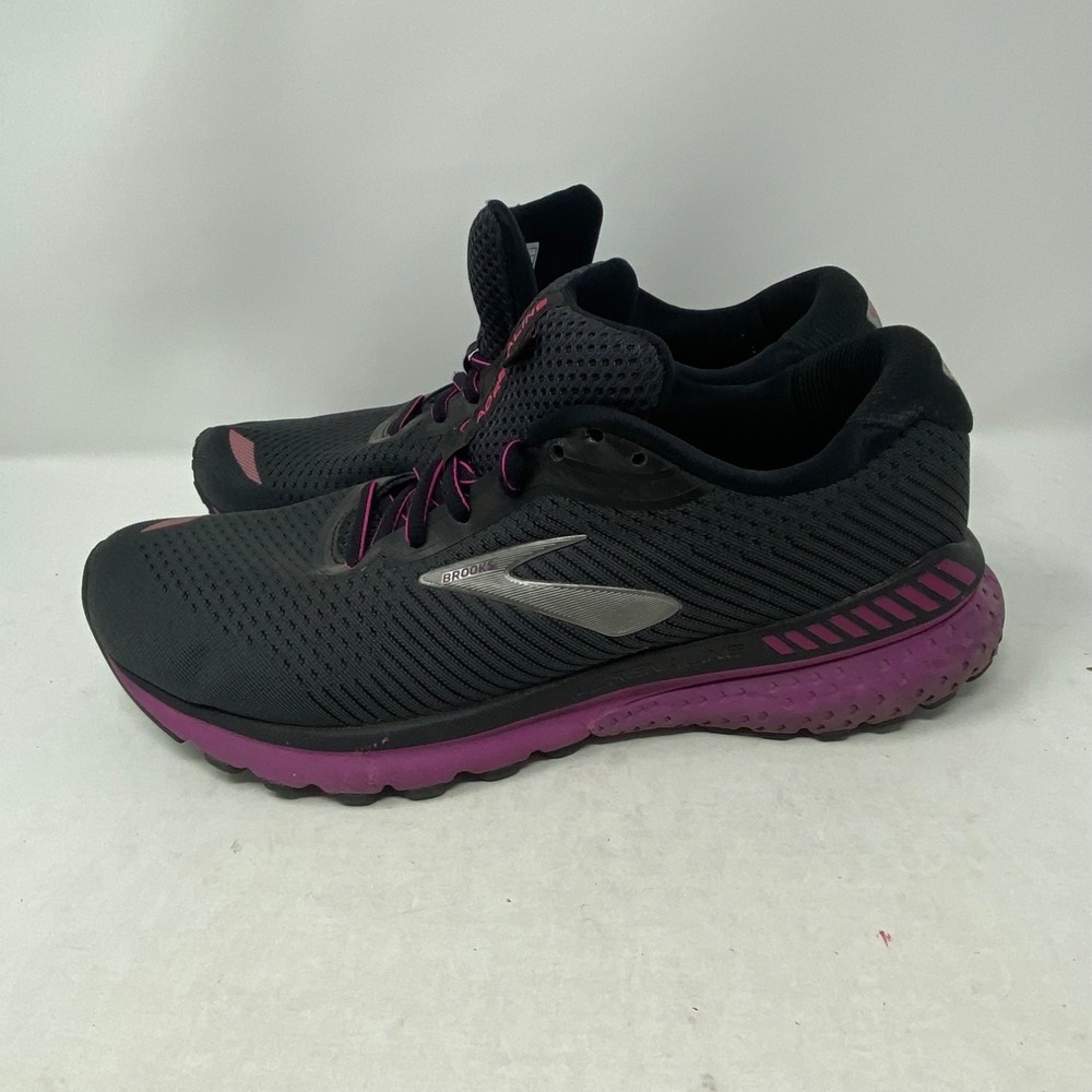 Brooks Adrenaline GTS 20 Womens Size 10 Black Running Shoes 1202961B062